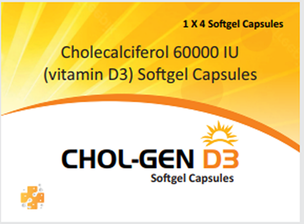 Cholecalciferol vitamin d3 softegel capsules