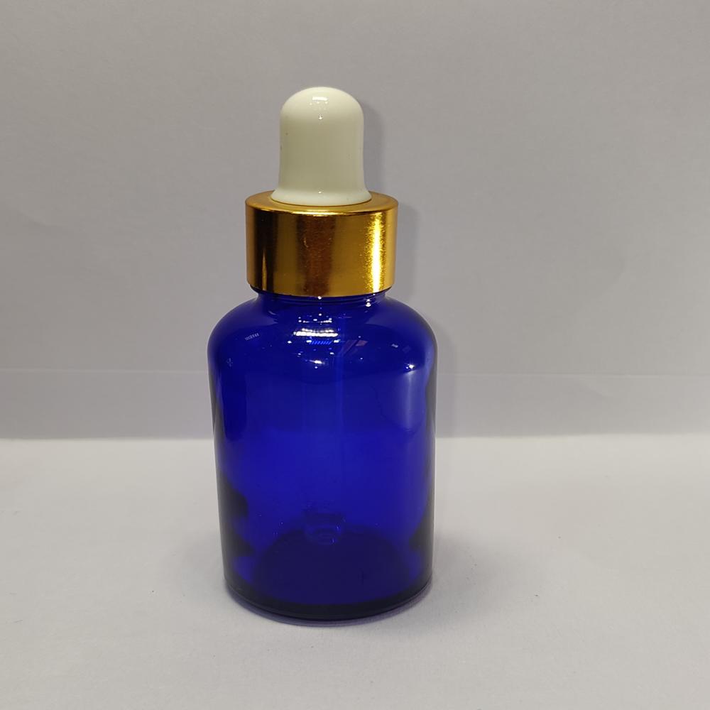 30ML BLUE AVON GLASS BOTTLE