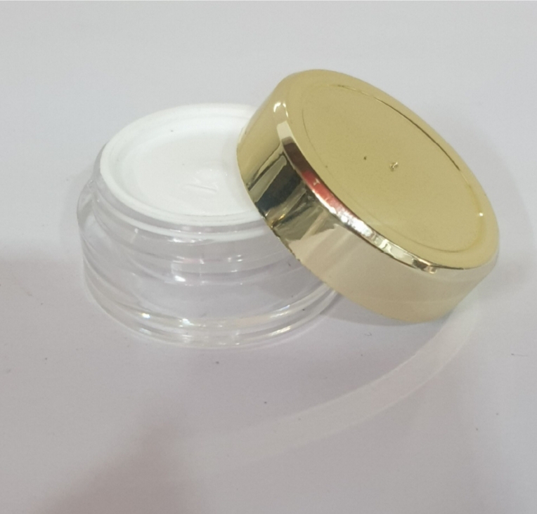 5gm Acrylic San Jar with golden cap
