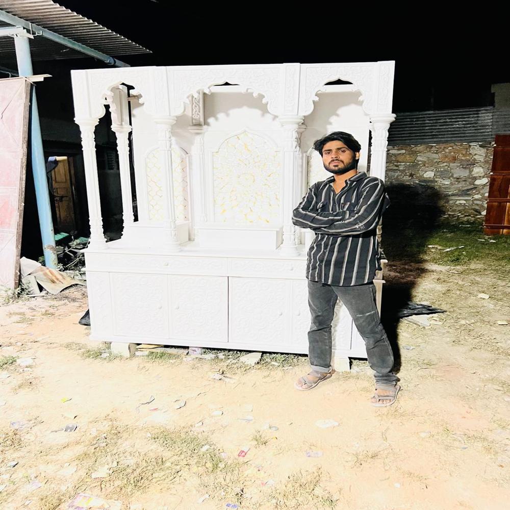 White Marble Temple for Home
