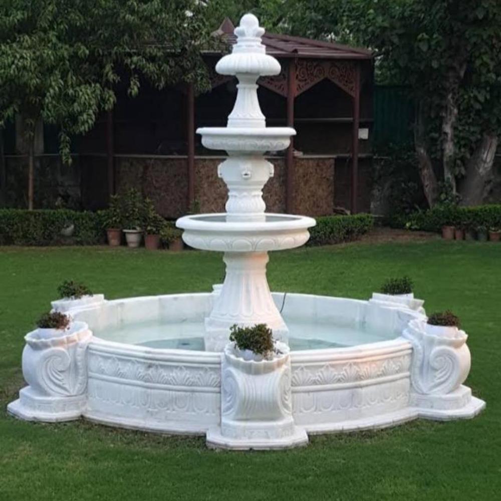 3 Tier Marble Garden Fountain