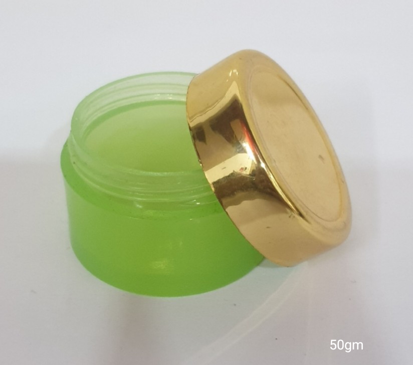 15 Gm Green San Jar With Golden Cap