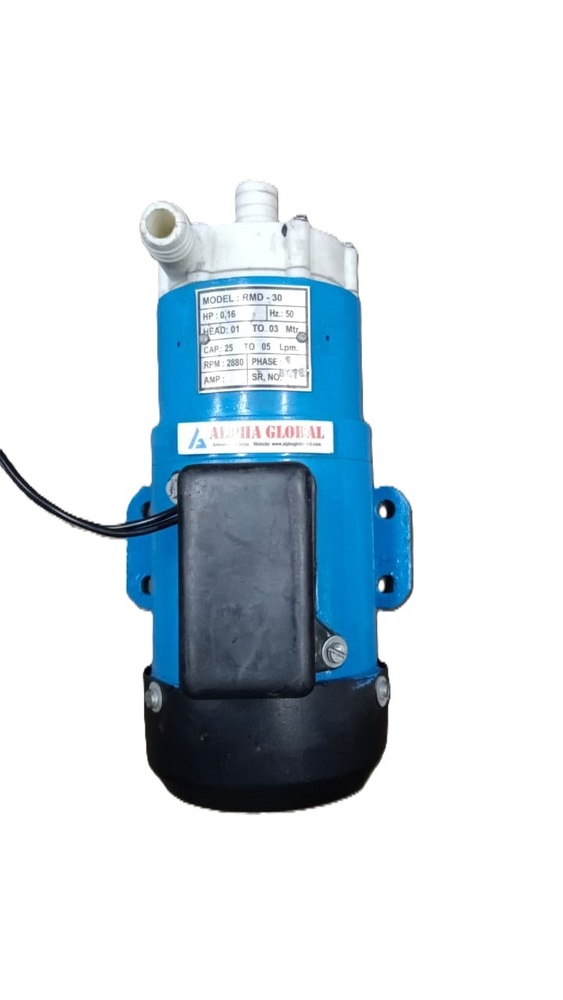 Magnetic Driven Centrifugal Pp / Pvdf Monoblock Pumps - Flow Rate: Select As Per Requirement