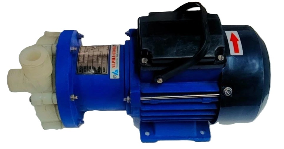 Magnetic Driven Centrifugal Pp / Pvdf Monoblock Pumps - Flow Rate: Select As Per Requirement