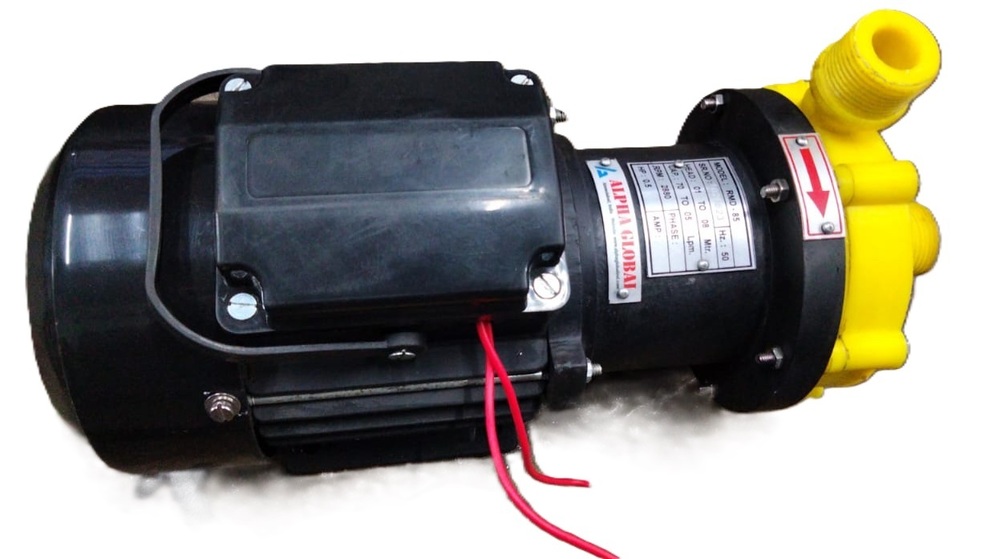 Magnetic Driven Centrifugal Pp / Pvdf Monoblock Pumps - Flow Rate: Select As Per Requirement