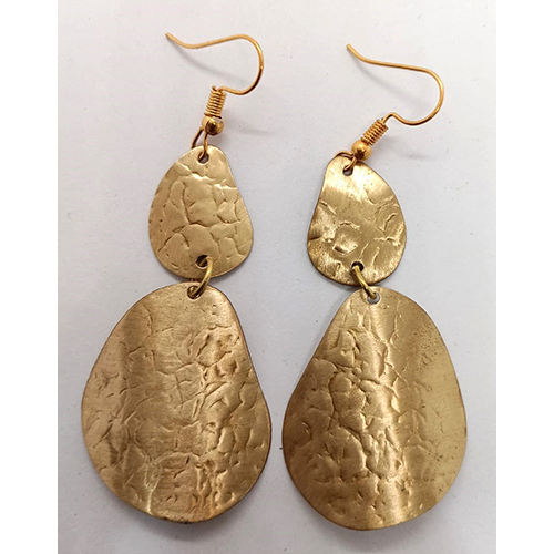 Handmade Hanging Earring - Color: Golden