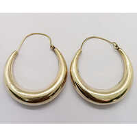 Brass Hoops Earrings