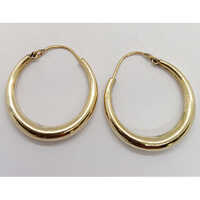 Brass Hoops Earrings