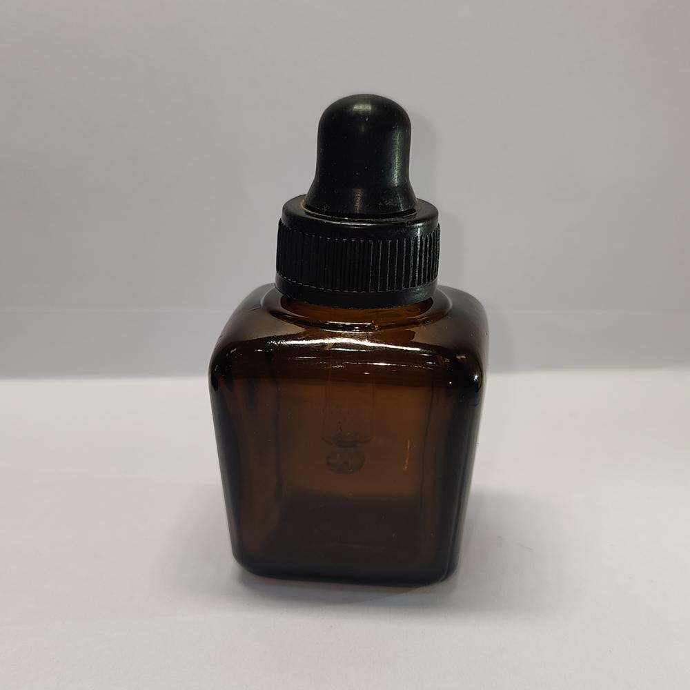 30ML AMBER SQUARE BOTTLE