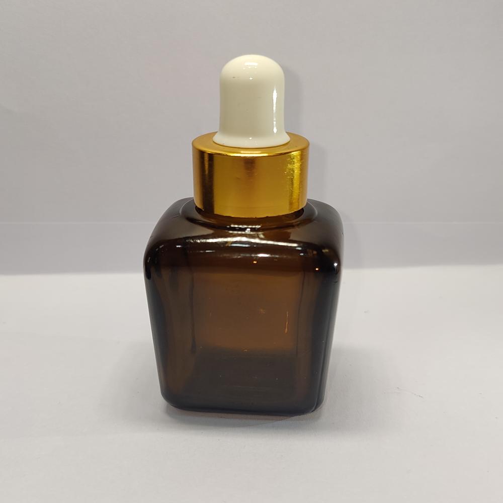 30ML AMBER SQUARE BOTTLE