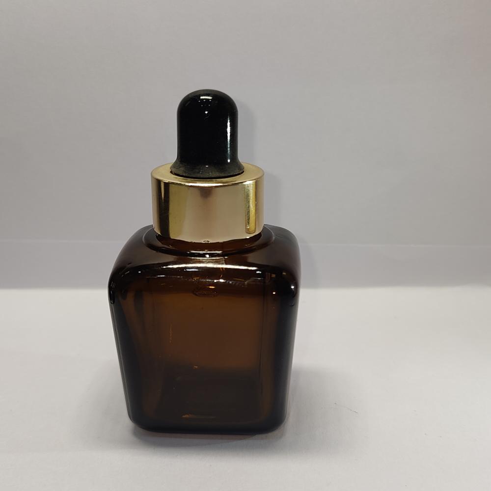 30ML AMBER SQUARE BOTTLE