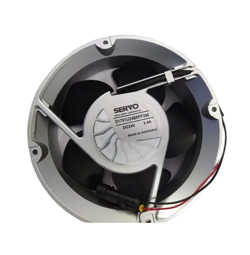 Servo Cooling Fan - Color: Black