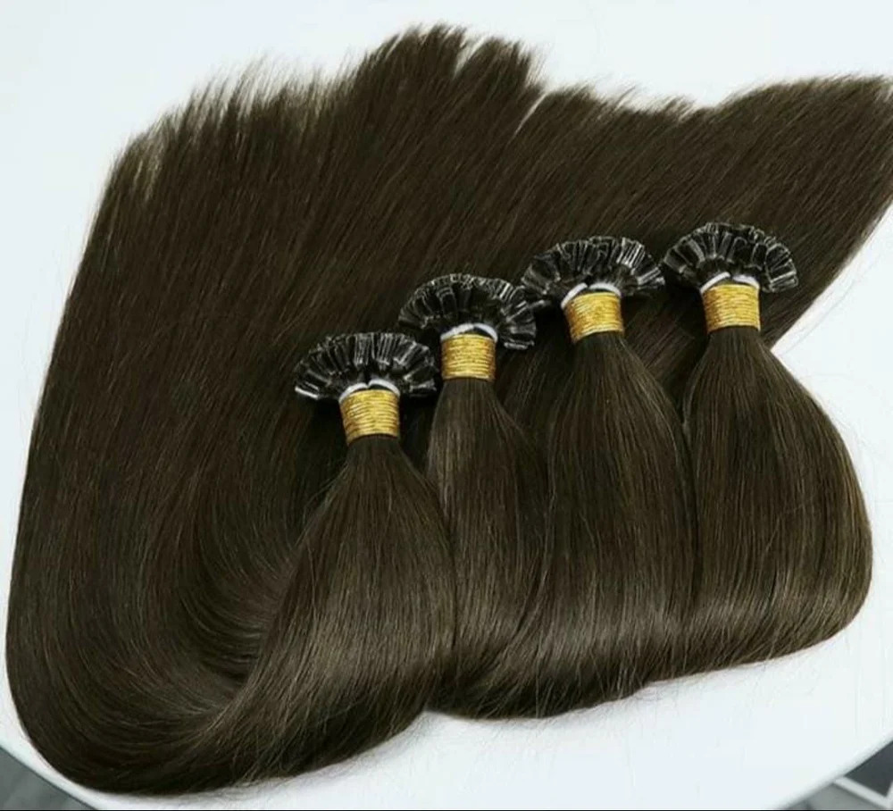 Black I Tip Human Hair Extension, 24 inch