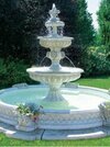 Marble Ball Fountain - Cast Iron Pump, Standard Pool Size, White Finish | Electric Operation, Energy-saving Led Lighting Effects, 220 Volt