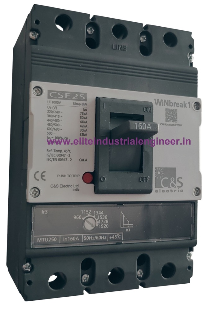 C&S MCCB CSE2S250MTU3P-160A 50kA