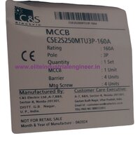 C&S MCCB CSE2S250MTU3P-160A 50kA