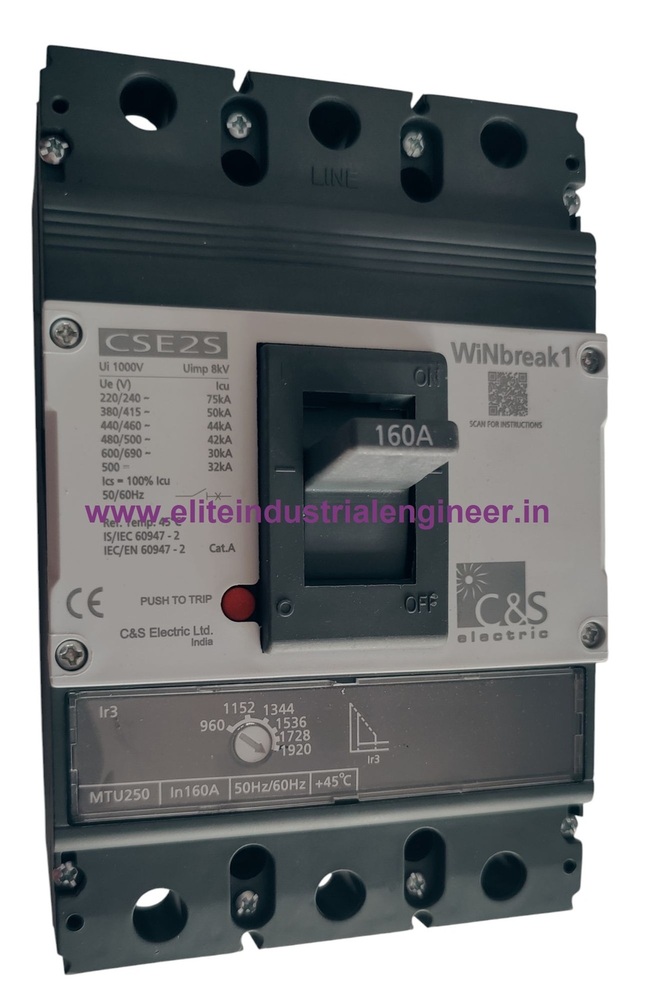 C&S MCCB CSE2S250MTU3P-160A 50kA