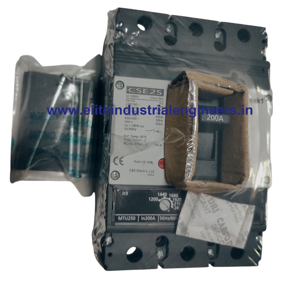C&S MCCB CSE2S250MTU3P-200A 50kA