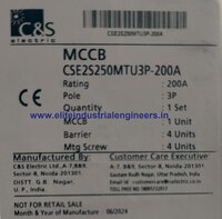 C&S MCCB CSE2S250MTU3P-200A 50kA