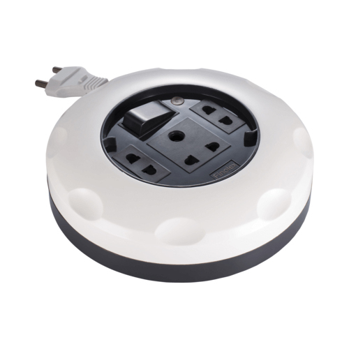 Round Extension Box 2 Pin 4Mtr - Color: White