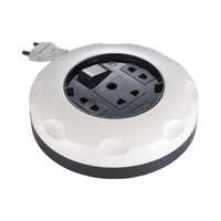 Round Extension Box 2 Pin 4mtr - Color: White