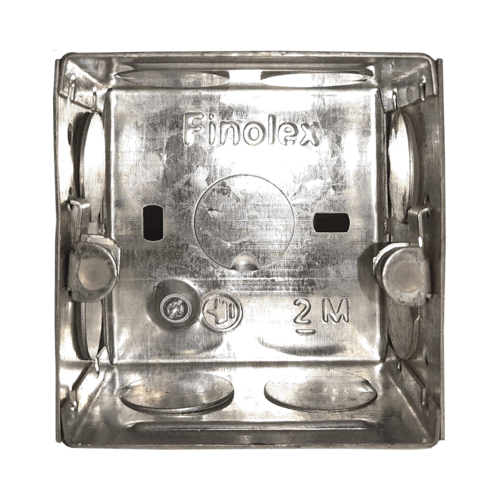 2 Module Gi Metal Box - Dimension (L*W*H): 75X75X50 Millimeter (Mm)