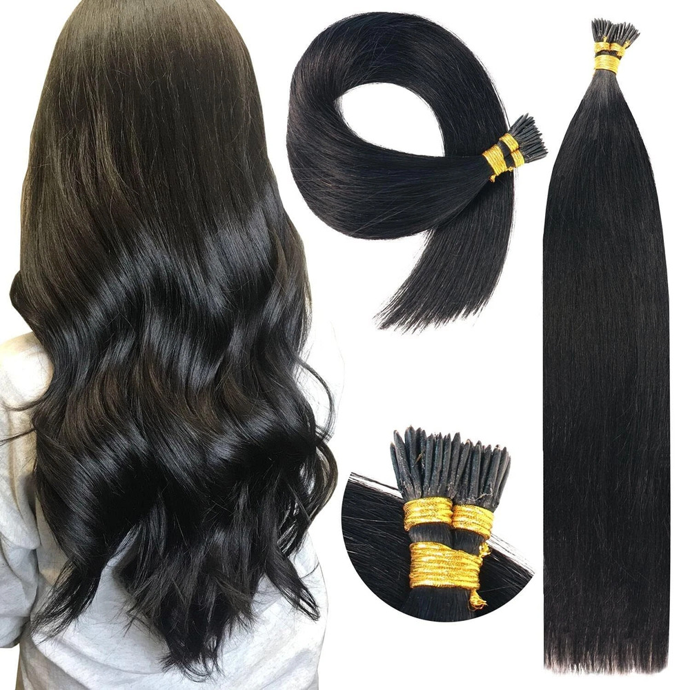 Hair Extensions I Tip 100% Real Remy Indian Human Hair 20 Inch