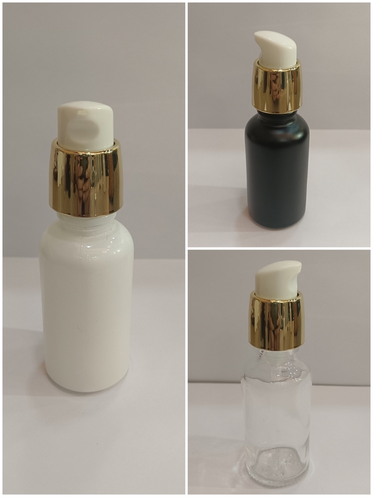 18MM DOUBLE WALL CREAM PUMP ( GOLDEN SLEEVES )