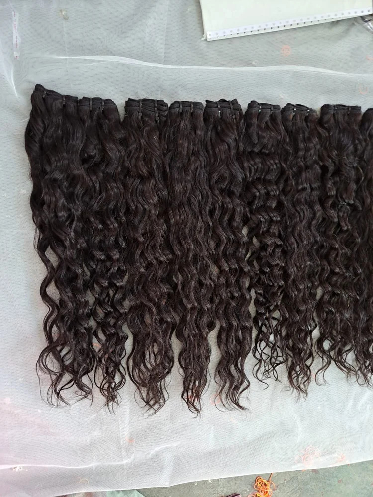 Manufacturer Direct Curly Weft Hair Extensions Virgin Raw Hair Bundles