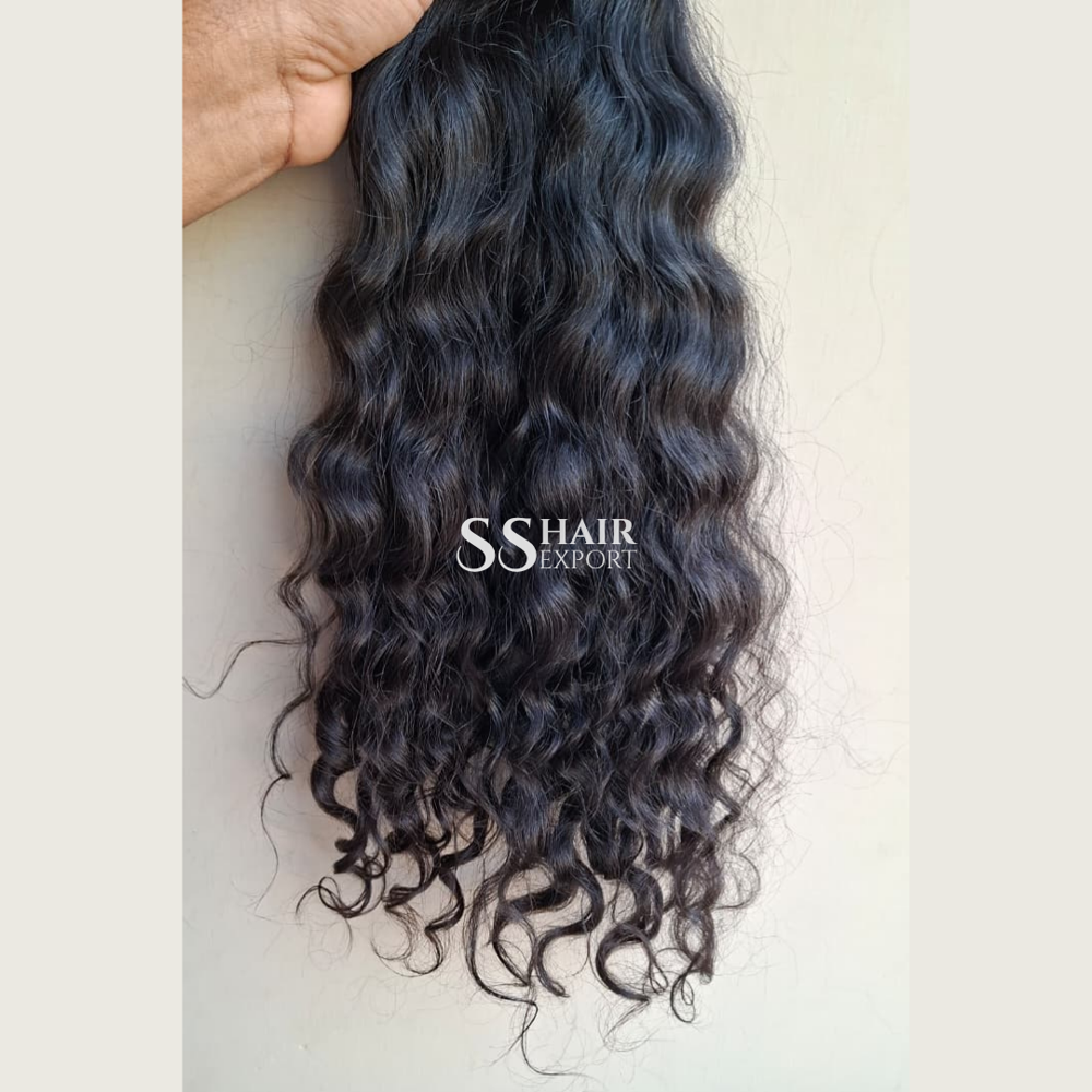 Direct Manufacturer Curly Weft Human Hair Extensions Virgin Raw Bundles