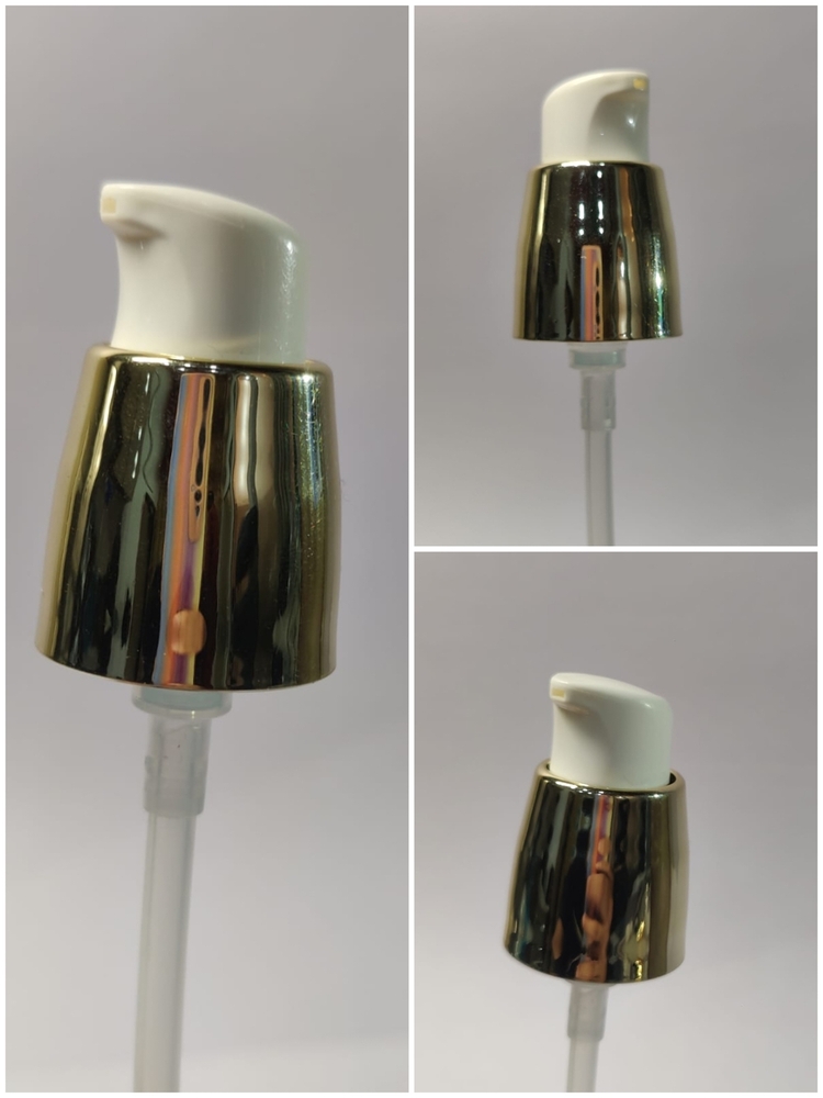 20MM DOUBLE WALL CREAM PUMP (GOLDEN SLEEVES)