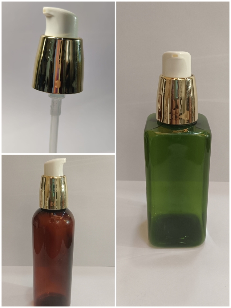 20MM DOUBLE WALL CREAM PUMP (GOLDEN SLEEVES)