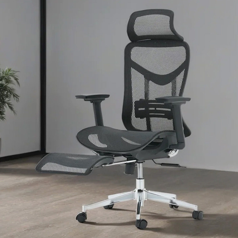 Royaloak Miami American Mesh Boss Chair | High Grade Nylon Mesh - Cr8040 - Color: Black