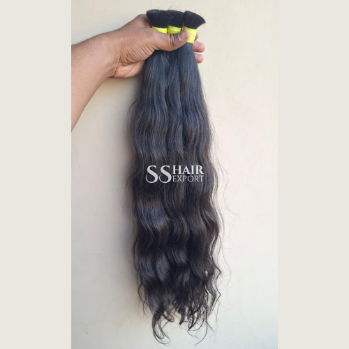 Wave Bulk Hair 22inch Indian Human Hair Natural Weaving Braids No Weft
