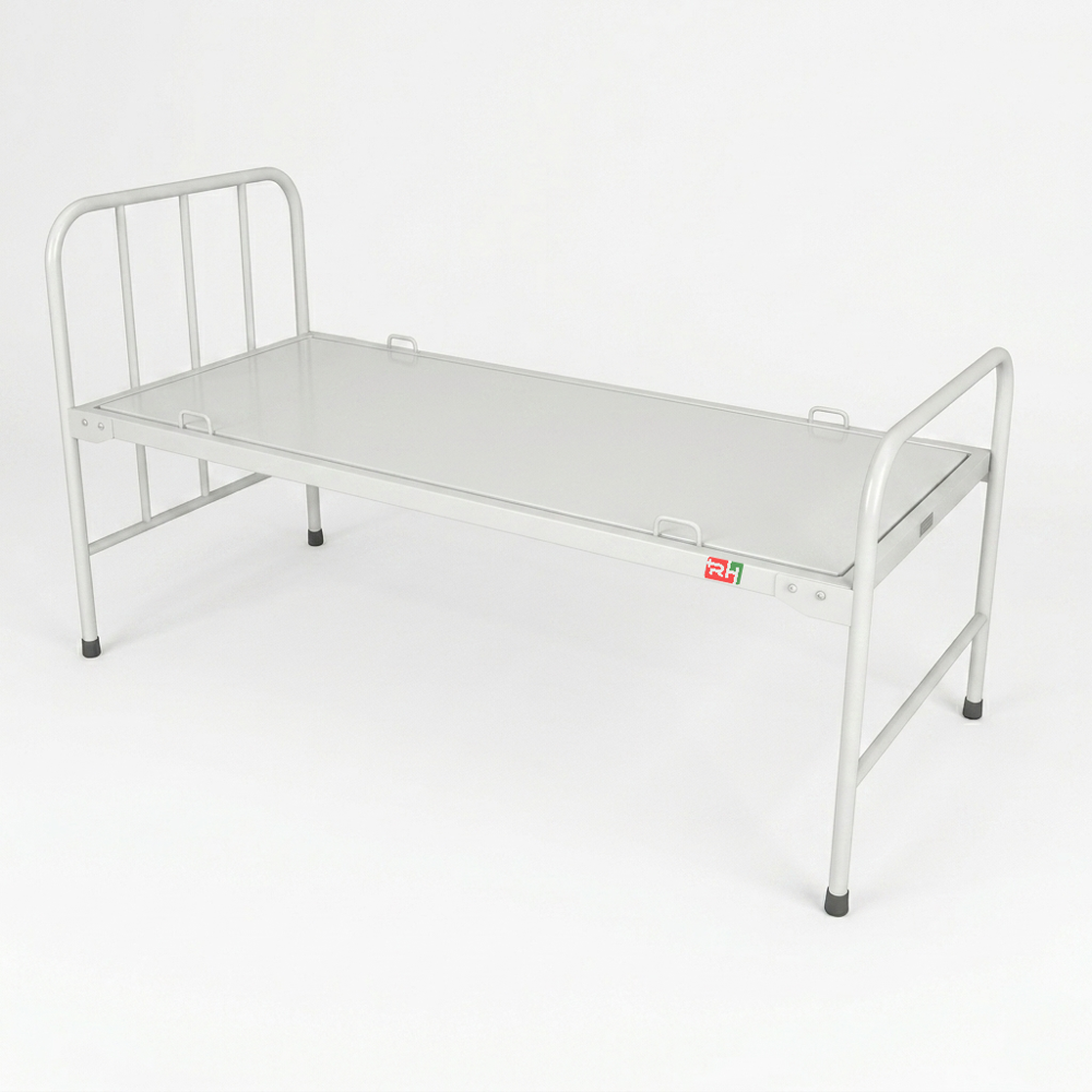 HOSPITAL BED - Metal, 6x4 Foot, White | Adjustable Positions, Electronic Controls, Mattress Compatibility, Wheels with Locks, Durable Frame
