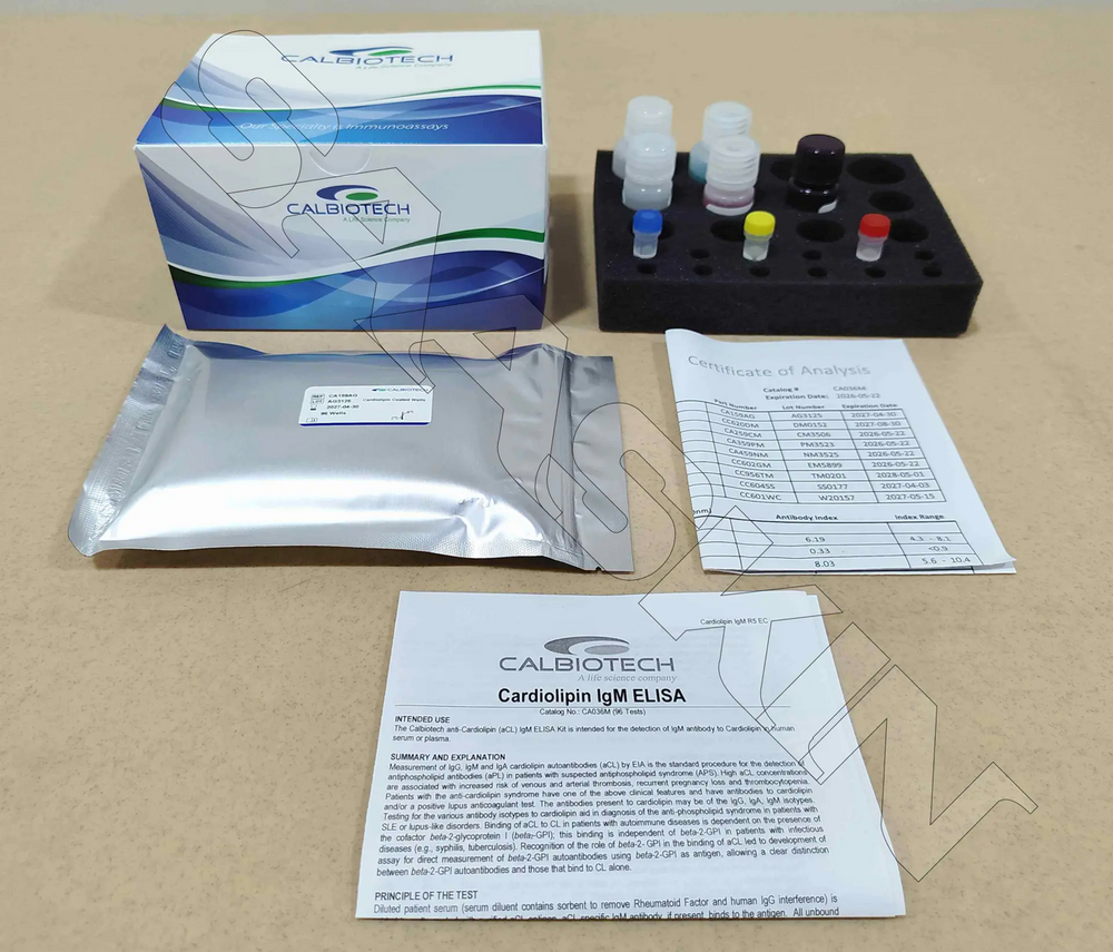 Calbiotech Cardiolipin IgM ELISA