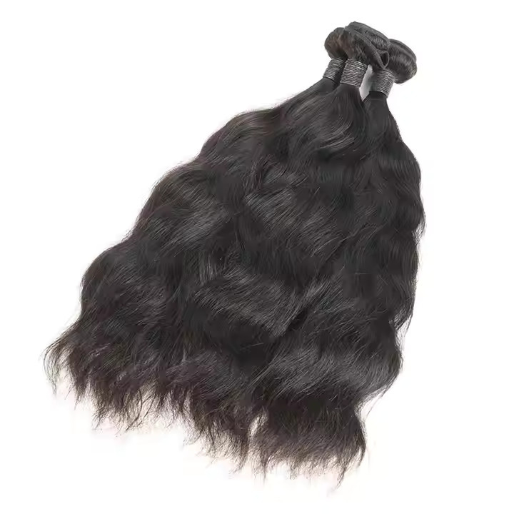 Natural Wave Virgin Hair Extensions, 100% Indian Human Virgin Hair Weave