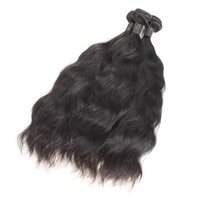Natural Wave Virgin Hair Extensions, 100% Indian Human Virgin Hair Weave