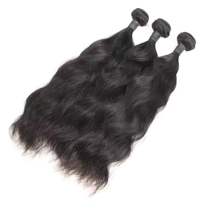 Natural Wave Virgin Hair Extensions, 100% Indian Human Virgin Hair Weave