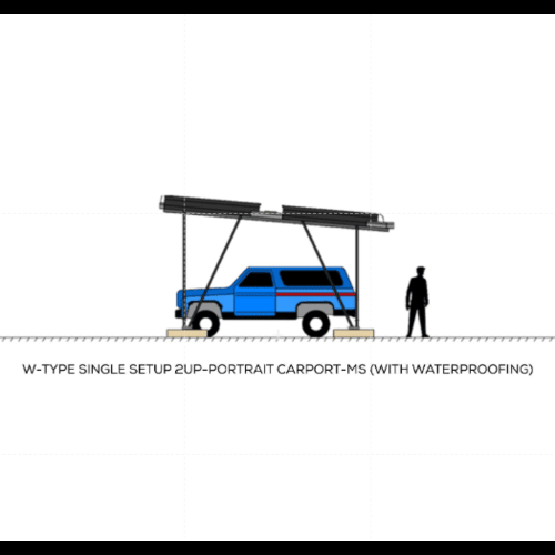W-TYPE SINGLE SETUP 2UP-PORTRAIT CARPORT-MS