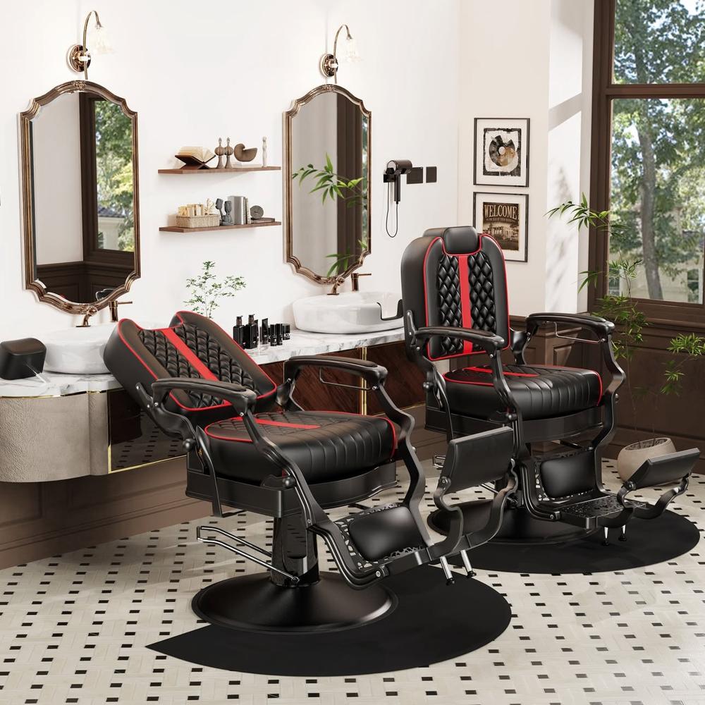 VINTAGE HEAVY SALON CHAIR R&B ROUND