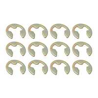 E Type Circlip - Mild Steel, 1.5 To 10 Mm Thickness, Silver Color | Corrosion Resistant, Polished Finish, Precise E-shaped Design
