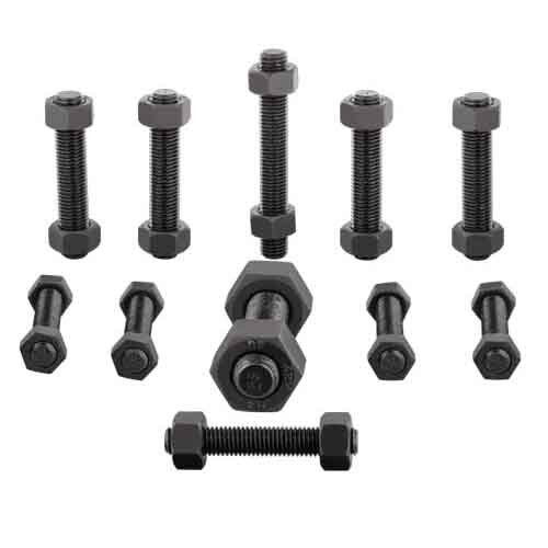 B7 Stud With 2 Nut - Color: Black