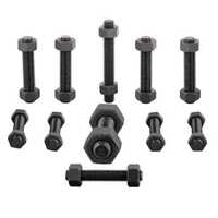 B7 Stud With 2 Nut - Color: Black