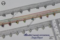 Glitter Multi Colour Moti Lace - Decoration Material: Beads