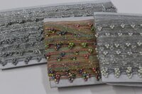 Glitter Multi Colour Moti Lace