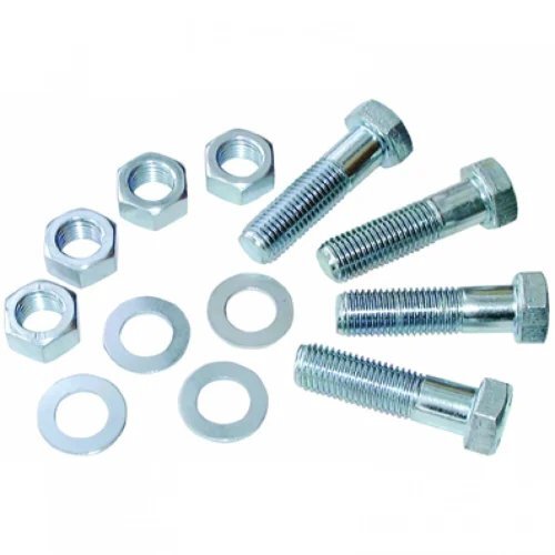 MS Zink Plated Bolt Nut