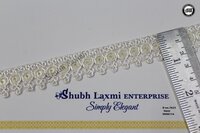 Off White,, Embroidery Lace - Decoration Material: Sequins