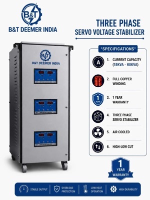 Three Phase Servo Voltage Stabilizer - Design: Standard