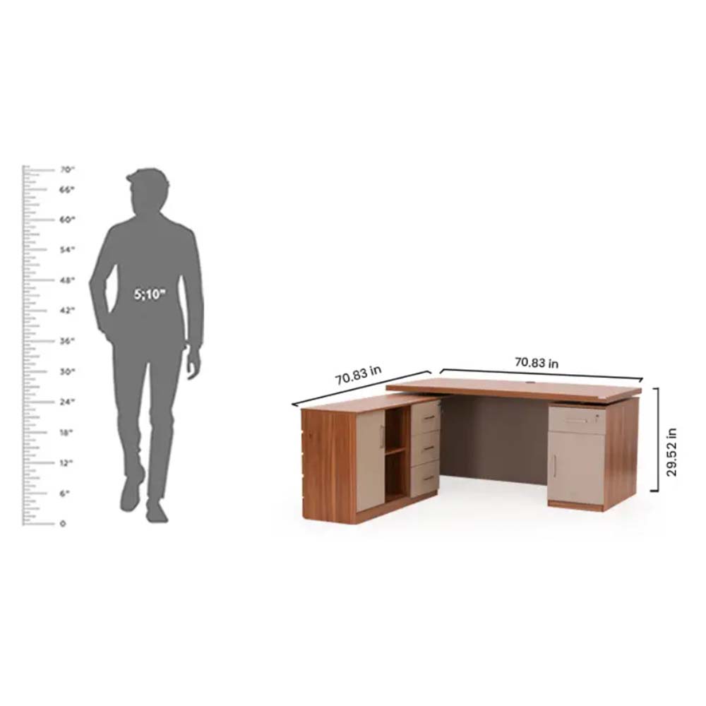 Royaloak Genting Malaysian Boss Table | Engineered Wood - Of6605-1.8 - Feature: High Quality